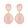 Stephanie Browne Australia Women's Gold / Pink Bijou Rose Earrings In Multi