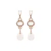 Stephanie Browne Australia Women's Rose Gold Art Deco Earrings In Gold