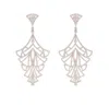 Stephanie Browne Australia Women's Rose Gold Empire Earrings In Metallic