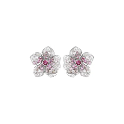 Stephanie Browne Australia Women's Silver Primrose Earrings