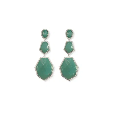 Stephanie Browne Australia Women's The Baroness Earrings In Green