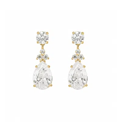 Stephanie Browne Australia Women's Velvet Earrings In Gold