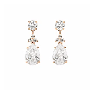 Stephanie Browne Australia Women's Velvet Earrings In Rose Gold