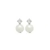 Stephanie Browne Australia Women's White / Silver Remy Earrings Pearl