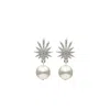 Stephanie Browne Australia Women's White / Silver Venus Pearl Earrings