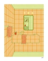 Stephanie Browne Bathroom Print In Multi