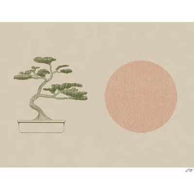 Stephanie Browne Bonsai Print In Multi