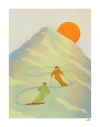 Stephanie Browne Ski Print In Multi
