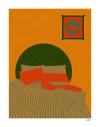 Stephanie Browne Striped Bed Print In Multi
