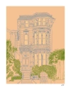 Stephanie Browne Victorian House Print In Multi