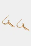 Stephanie Grace Jewellery Double Bar Hoops In Gold