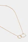 Stephanie Grace Jewellery Double Circle Necklace In Gold