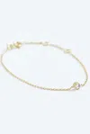 Stephanie Grace Jewellery Solitaire Diamond Bracelet In Gold