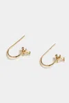 Stephanie Grace Jewellery Triangle Hoops In Gold