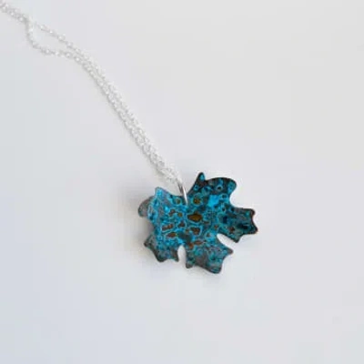 Stephanie Hopkins Copper Maple Leaf Necklace In Metallic