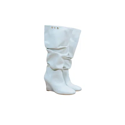 Stephanie Jade London Women's White Nova Boot In Icy