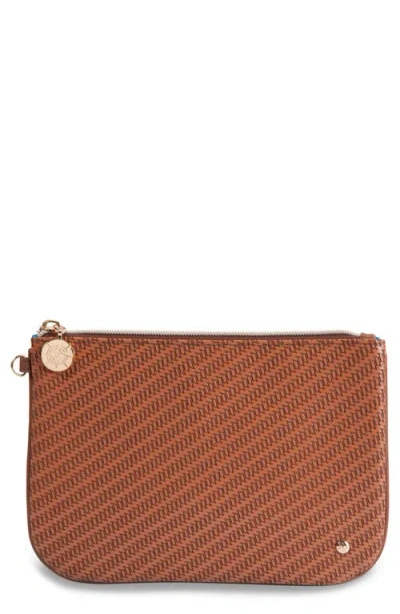 Stephanie Johnson Aria Large Flat Pouch In Brown