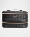 Stephanie Johnson Belize Jenny Faux Leather Train Case In Black