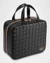 Stephanie Johnson Belize Martha Large Faux Leather Cosmetic Briefcase In Black