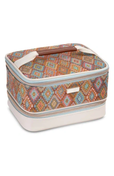 Stephanie Johnson Bodrum Kilim Jenny Train Case In White