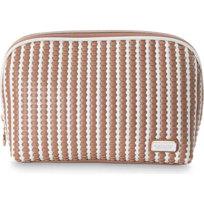 Stephanie Johnson Marabella Mocha Lola Makeup Bag In Brown