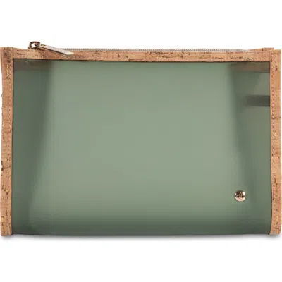 Stephanie Johnson Medium Miami Ultramarine Zip Cosmetics Bag In Green