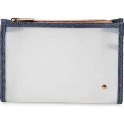 Stephanie Johnson Medium Zip Cosmetic In Blue
