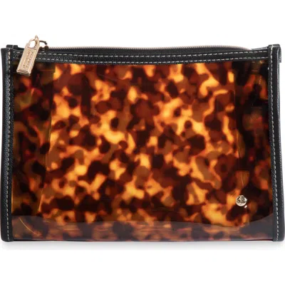 Stephanie Johnson Medium Zip Cosmetic In Transparent