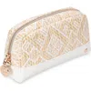 Stephanie Johnson Mini Paros Coconut Mini Mae Cosmetics Pouch In White