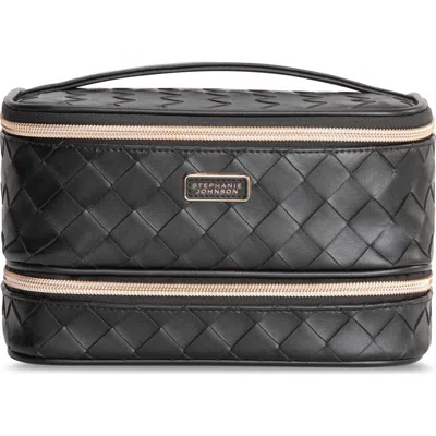 Stephanie Johnson Paros Coconut Jenny Train Cosmetics Case In Black