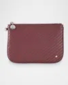 Stephanie Johnson Rosewood Ruby Royale Aria Large Flat Pouch In Ruby Royale