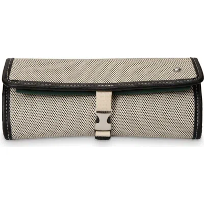 Stephanie Johnson Tropea Ivory Ashley Jewelry Roll In Black