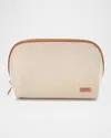 Stephanie Johnson Tropea Ivory Lola Makeup Bag In Ivory