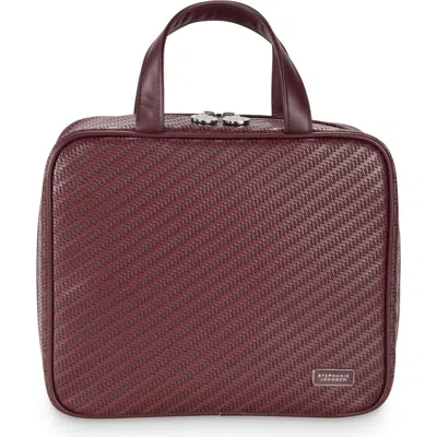 Stephanie Johnson Tropea Onyx Martha Large Brief Makeup Case In Brown