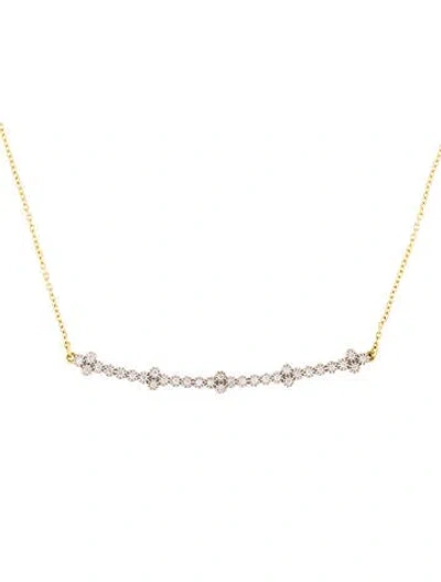 Pre-owned Stephanie Kantis 18k Moonstone Groove Necklace W/ Tags In Multi