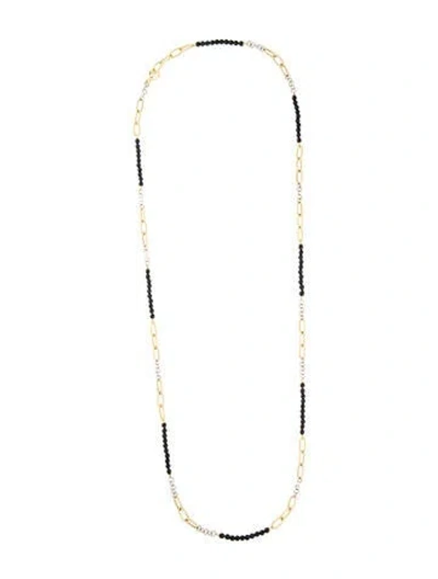Pre-owned Stephanie Kantis 18k Onyx Bead Necklace In Multi