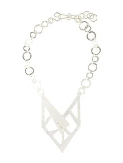 Pre-owned Stephanie Kantis Contour Pendant Necklace In Multi