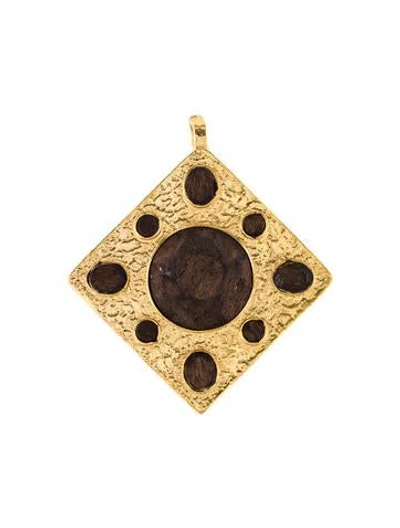 Pre-owned Stephanie Kantis Wood Prussia Pendant In Multi