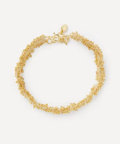 Stephanie Schneider Gold Fringe Edge Medium Chain Bracelet