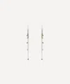 Stephanie Schneider Mixed Metal Diamond Chain Drop Earrings