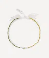 Stephanie Schneider Mixed Metal Olive Thin Chain Bracelet