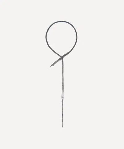 Stephanie Schneider Oxidised Silver Shawl Chain Necklace In Animal Print