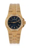 Stephanie Windsor 18k Yellow Gold And Diamond Vintage Vacheron Constantin Overseas In Gold