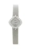 Stephanie Windsor Chopard Model 5161 18k White Gold Watch In Silver