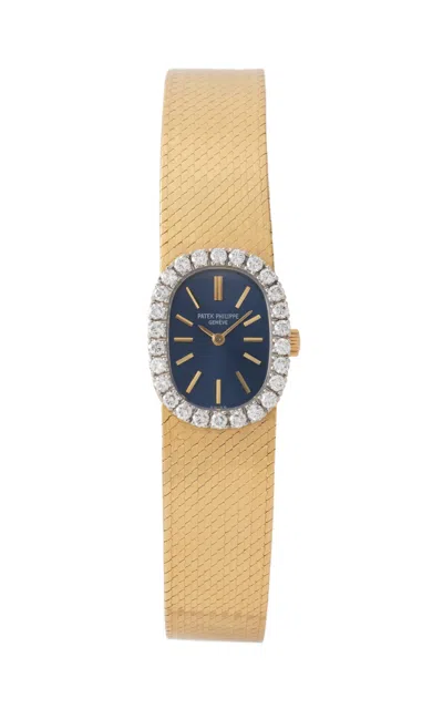 Stephanie Windsor Patek Philippe Model 3377/1 18k Yellow Gold Diamond Watch In Gold