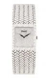 Stephanie Windsor Piaget Polo 18k White Gold Diamond Watch In Silver