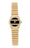 Stephanie Windsor Piaget Polo 18k Yellow Gold Onyx; Diamond Watch