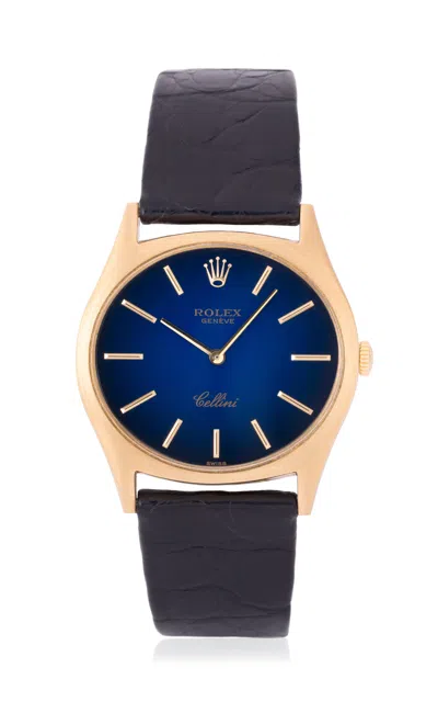 Stephanie Windsor Rolex Vintage Cellini Watch In Gold