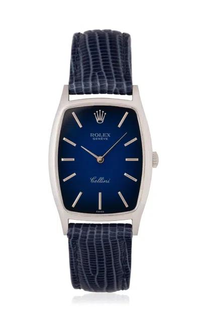 Stephanie Windsor Rolex Vintage Cellini Watch In Silver