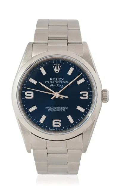 Stephanie Windsor Stainless Steel Rolex Air King Model 14000 In Gray